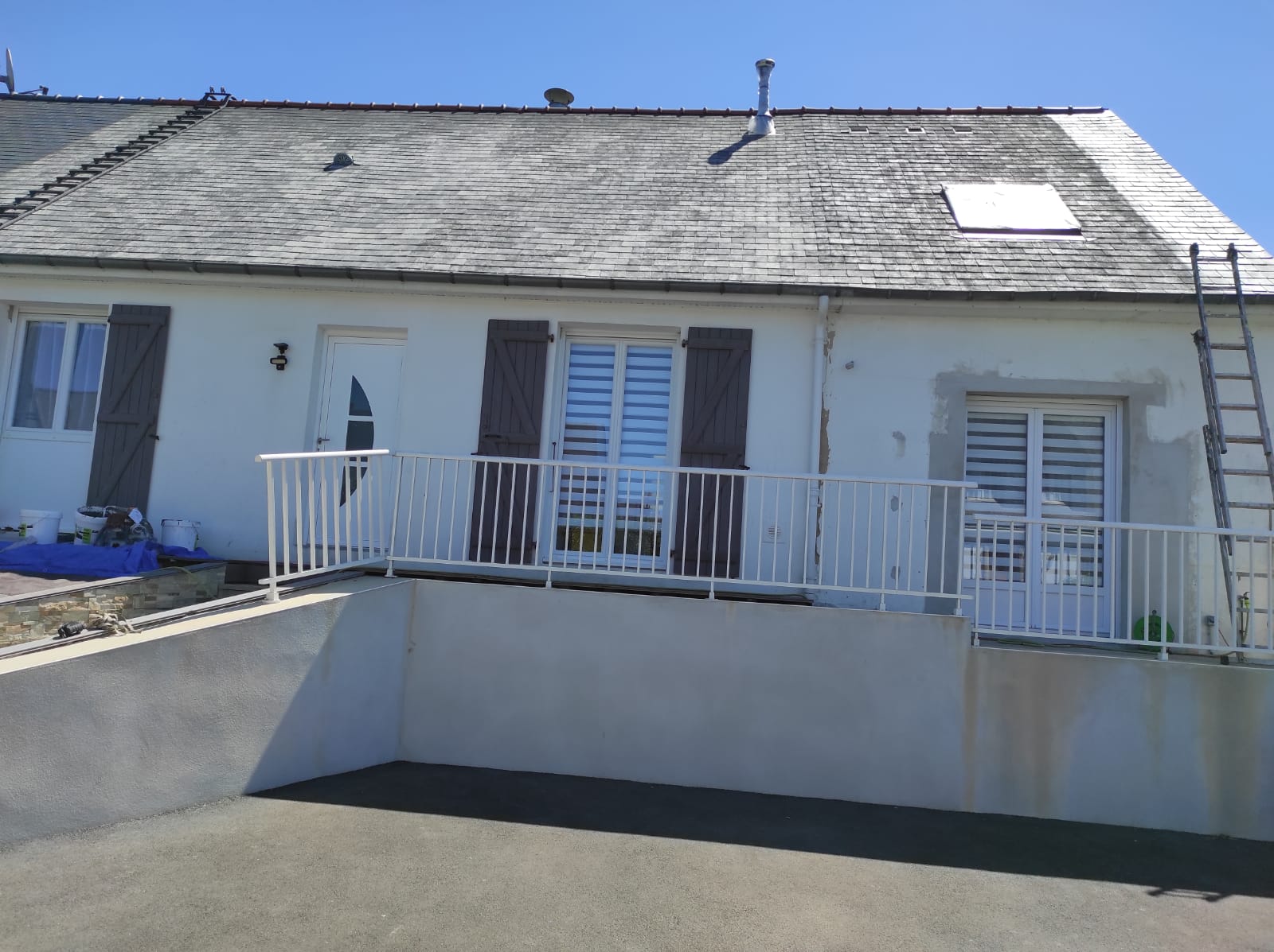 Peinture toiture - avant