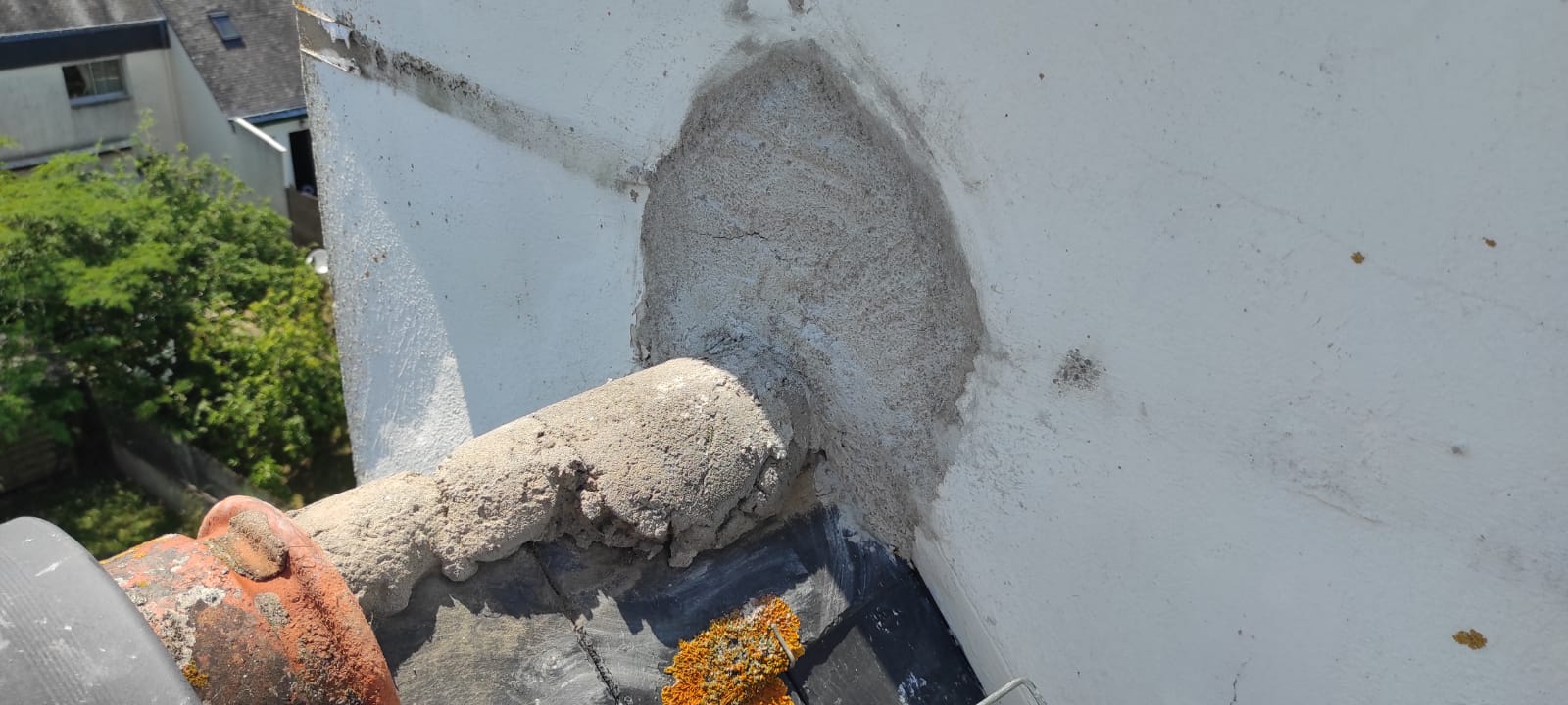 Pose tuile faîtière - avant